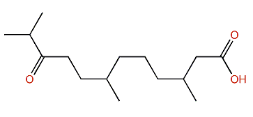 3,7,11-Trimethyl-10-oxododecanoic acid